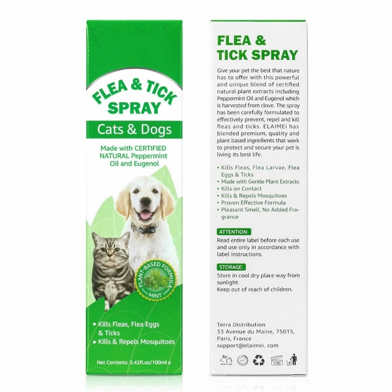 100Ml Fleas & Prevention Scabiesmites Fleas Larvae Pet Health Care